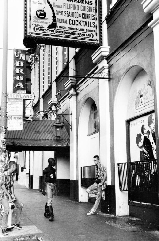 Mabuhay Gardens photo by Bobby Castro, showing history of Mabuhay Venue, formerly known as Mabuhay Gardens, San Francisco's premiere venue, for public and private live music shows and more. 